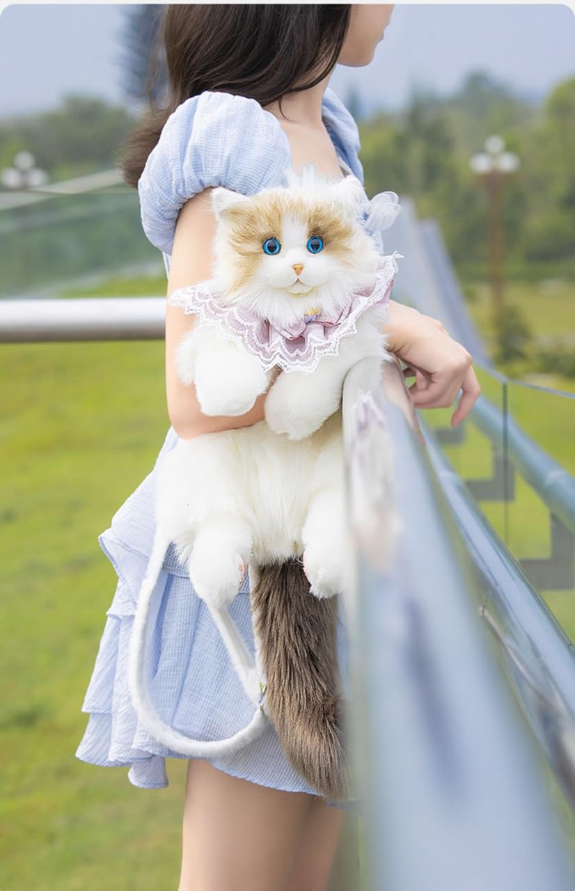 猫ぬいぐるみ リアル 本物そっくり ハンドメイド プレゼント Amazon.co.jp: ハンドメイド リアルな猫型リュック ぬいぐるみ