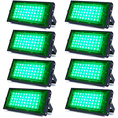 Image of MLD BL2091 10W Led Flood Light AC 220V Waterproof Brick Focus Floodlights for Indoor Outdoor Lights | Green | 10 Watt | Pack of 8