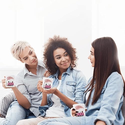 Miniatura 4 de Gossby Taza personalizada para hermana, la vida es mejor con hermanas, taza de café de cerámica personalizada de 11 onzas, 15 onzas con avatares,