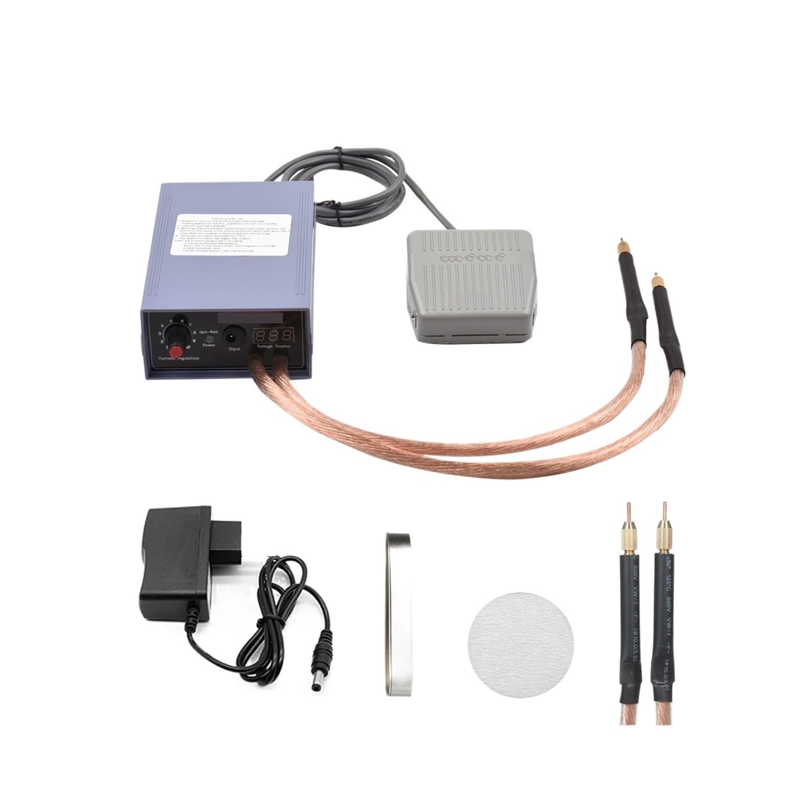 Gdbagkdqk 2 Spot Welder 5000W High Power Handheld Welding Machine Portable 0-800A Current Adjustable The Weld Is Strong(2)