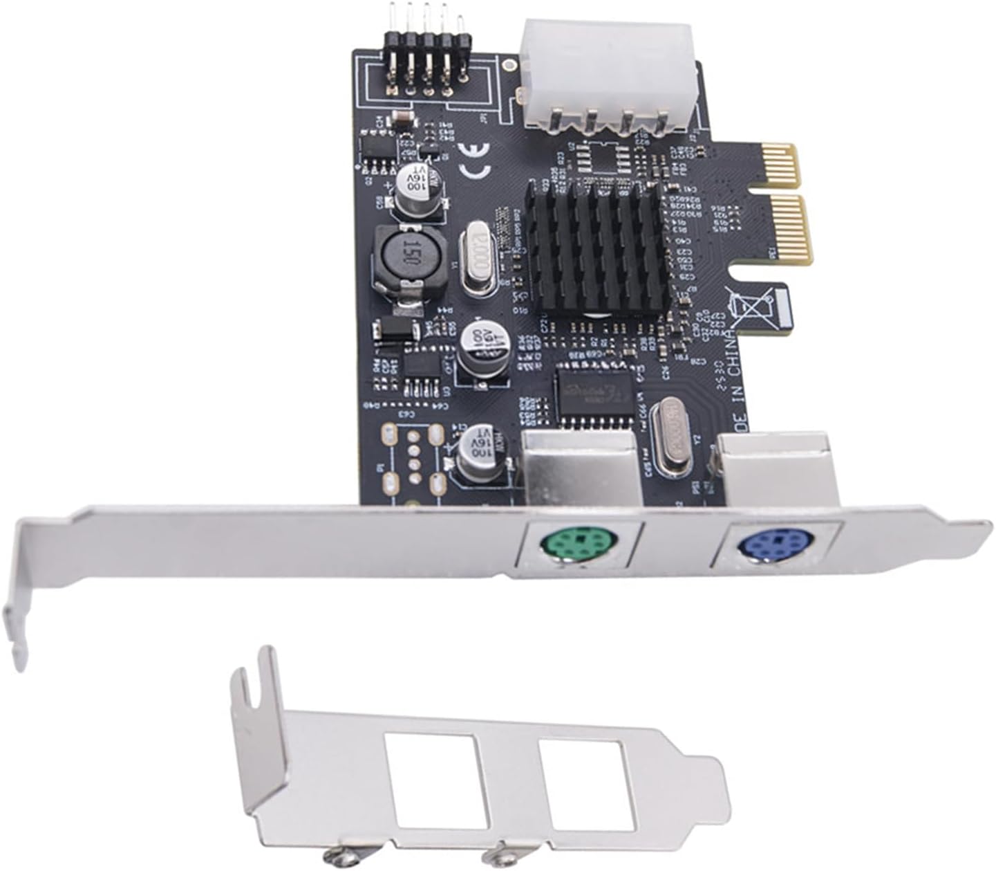ASIX MCS9990 PCIe to Ports Adapter, Hot Swappable for Keyboards and Connection
