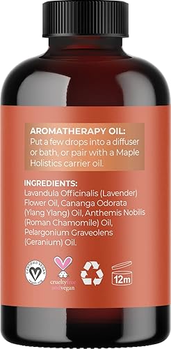 Miniatura 4 de Maple Holistics Juego de aceites esenciales, refresca y relaja mezclas de aceites esenciales calmantes para difusor de aromaterapia y baños, aceites