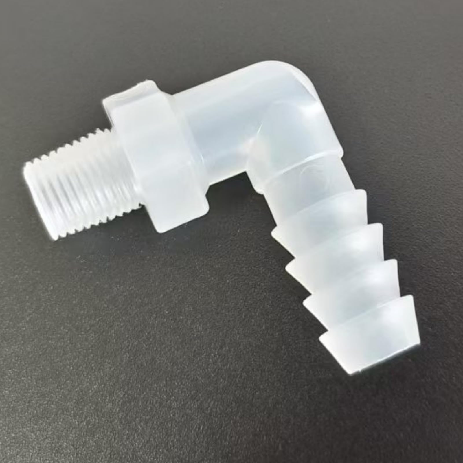 Plastikowa końcówka do węża wielokrotnego użytku 1/8G Adapter z gwintem męskim/żeńskim - 50 szt.(5/16inch L-Type)