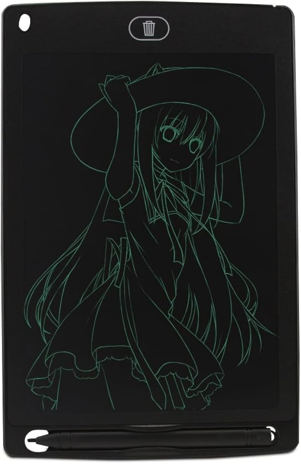 LCD Writing Tablet Doodle Pad Portable Electronic Writer Environmental Writing and Drawing Memo Board (12inch, BLACK)