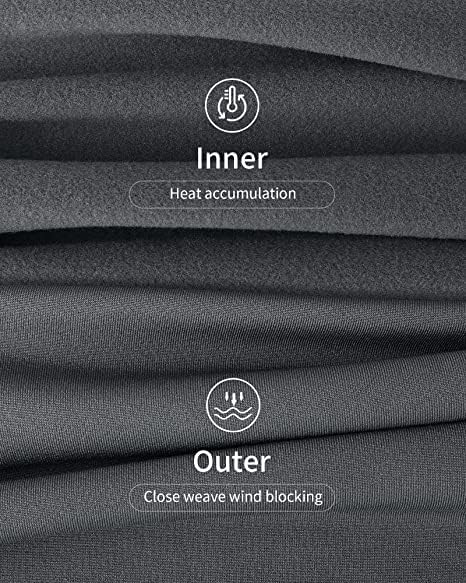 IN'VOLAND Women’s Plus Size Thermal Long Johns Sets Fleece Lined 2 Pcs Underwear Top & Bottom Pajama Set - Image 2