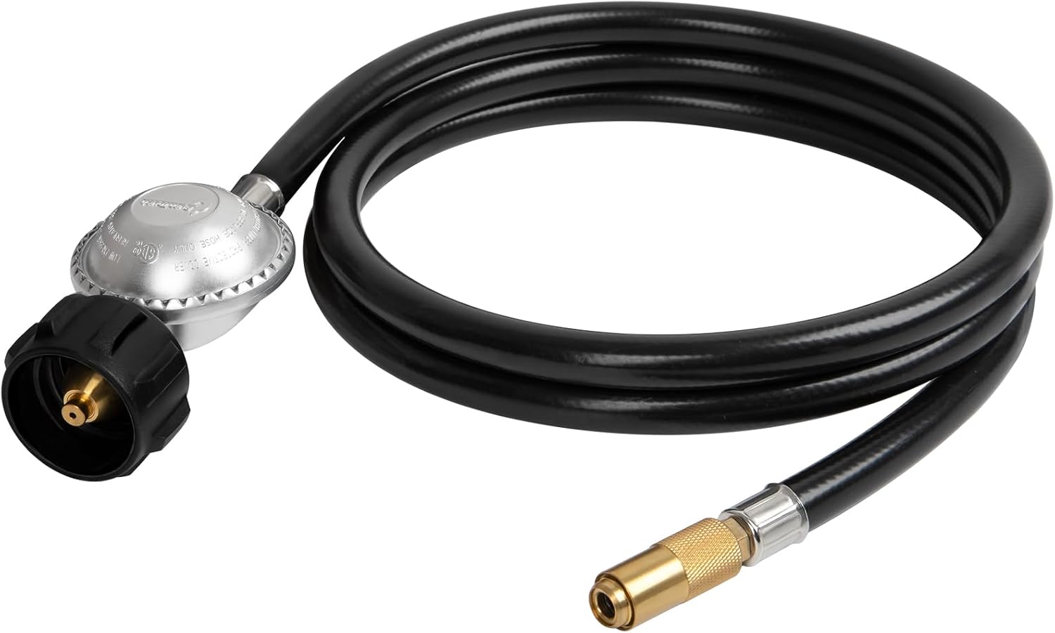 6Ft Black HINESTAR 6 Feet Propane Regulator and Hose for Blackstone 17 & 22 Inch Tabletop Griddle, Connect to 5-20 LB Propane Tank
