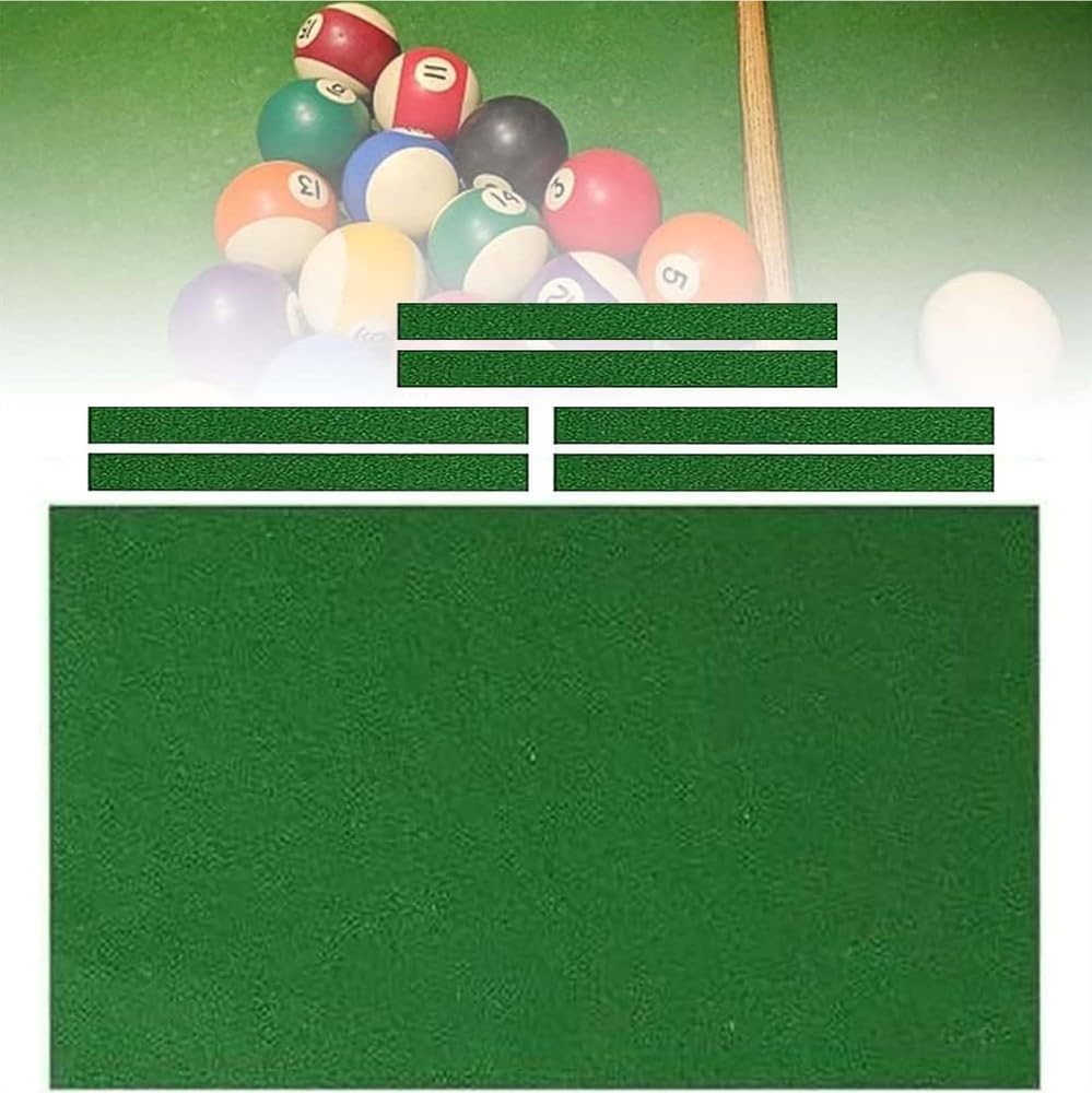 Nappe De Billard Coussin en Feutre De Table De 7 Pi 8 Pi 9 Pi avec 6 Enveloppes Latérales Nappe De Billard Durable pour Maison Clubs Hôtel De Bar Professionnel,D,8ft