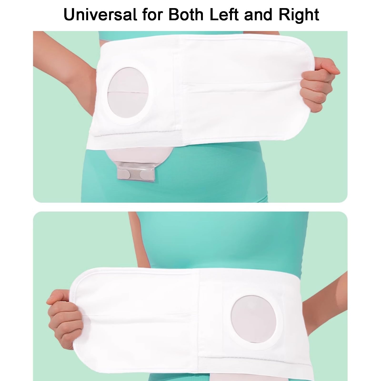 Fascia Addominale, Fascia Addominale Post Operatoria, Cintura Stoma, Design Sottile e Leggero, per Uomo e Donna, per Sacca per Stomia con Diametro di 6 Cm(L)