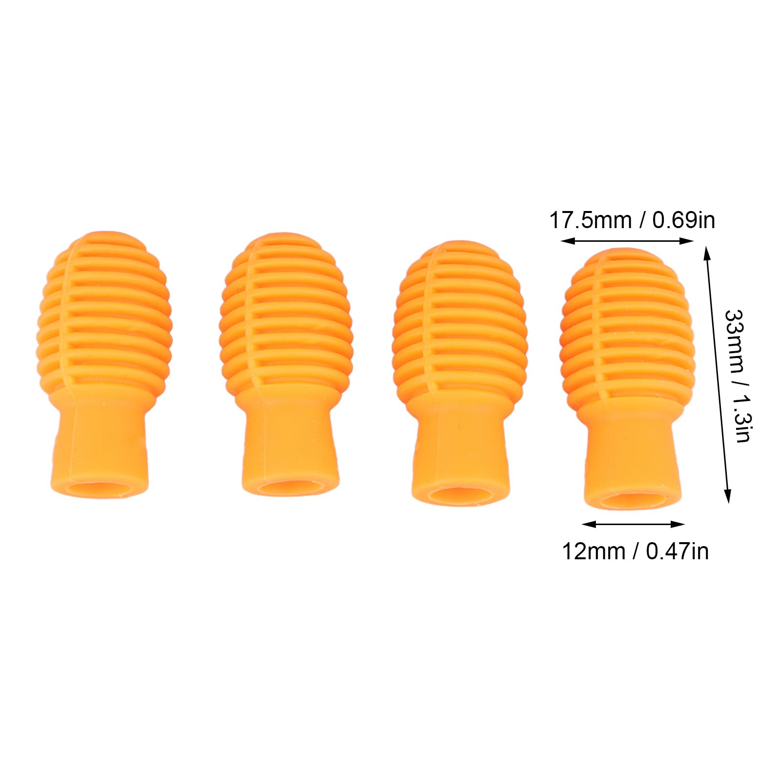 Lot De 8 Embouts Silicone Pour Baguettes Batterie 5A Et 7A – Pratique Silencieux Pour Entraînement Maison
