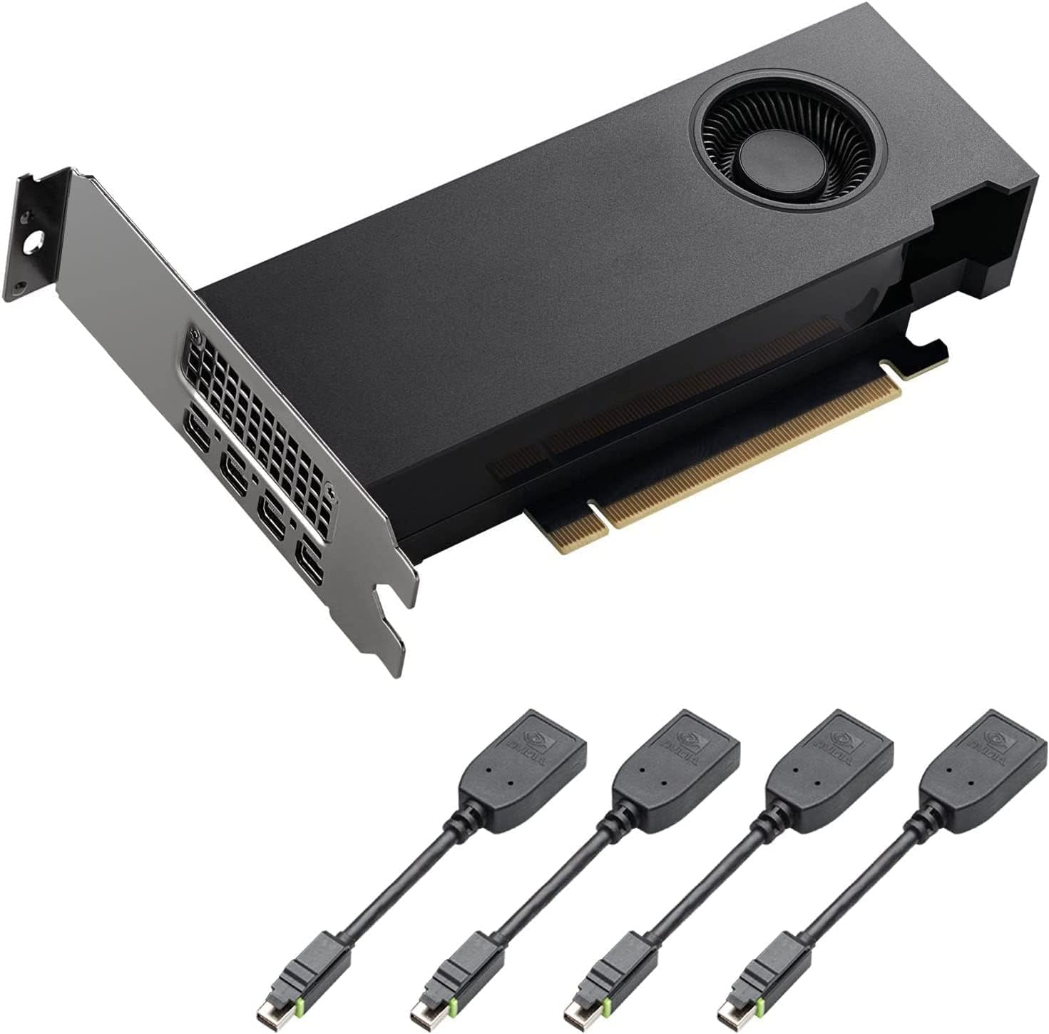 NVIDIA RTX A2000 6GB GDDR6 (~3050) Low Profile LP PCIe Professional Gaming Graphics Card with Full and Half Height Brackets (B-Grade)