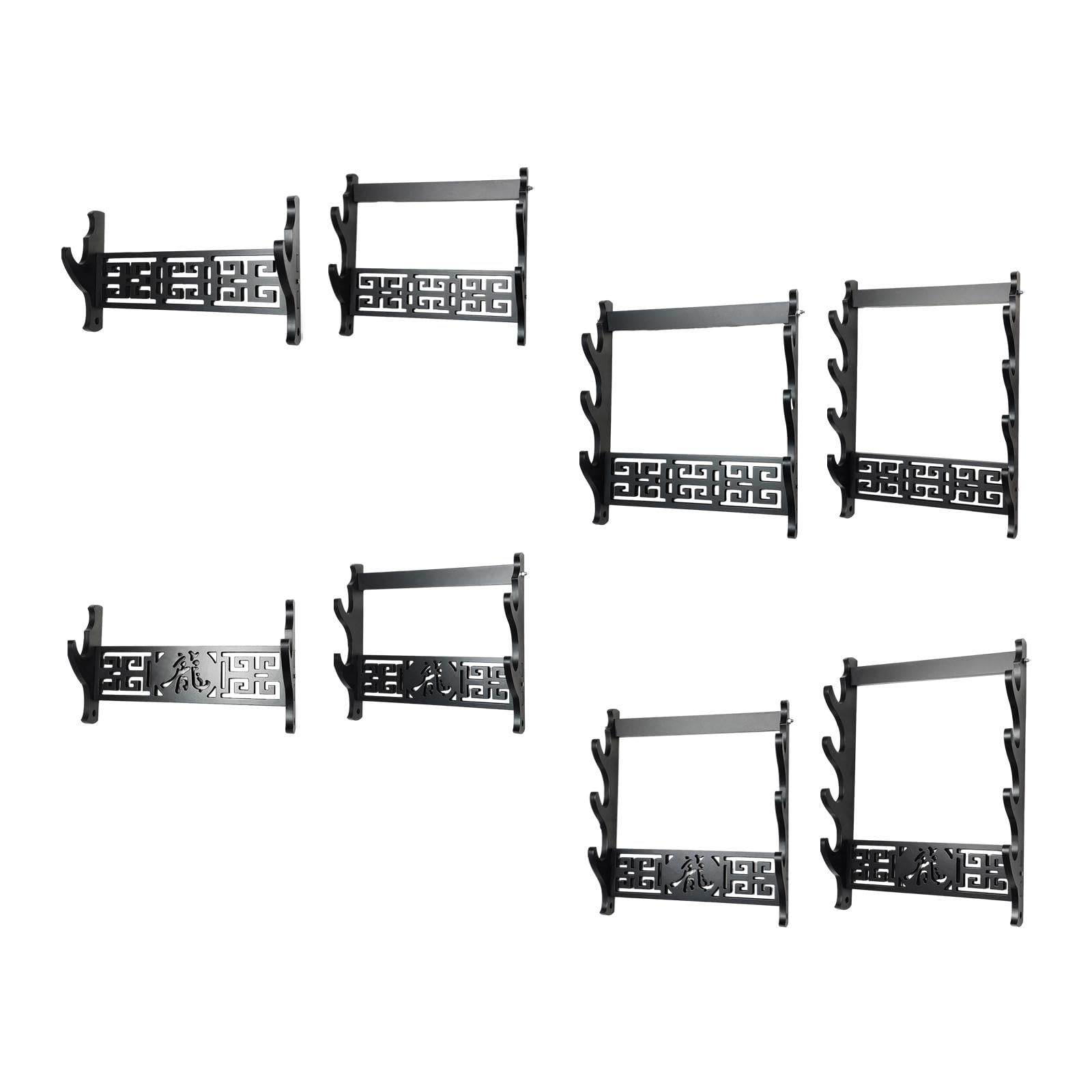 ATORSE® Sword Flute Wall Display Stand Chinese Flute Rack For Desk Decoration Sturdy 1 Tier