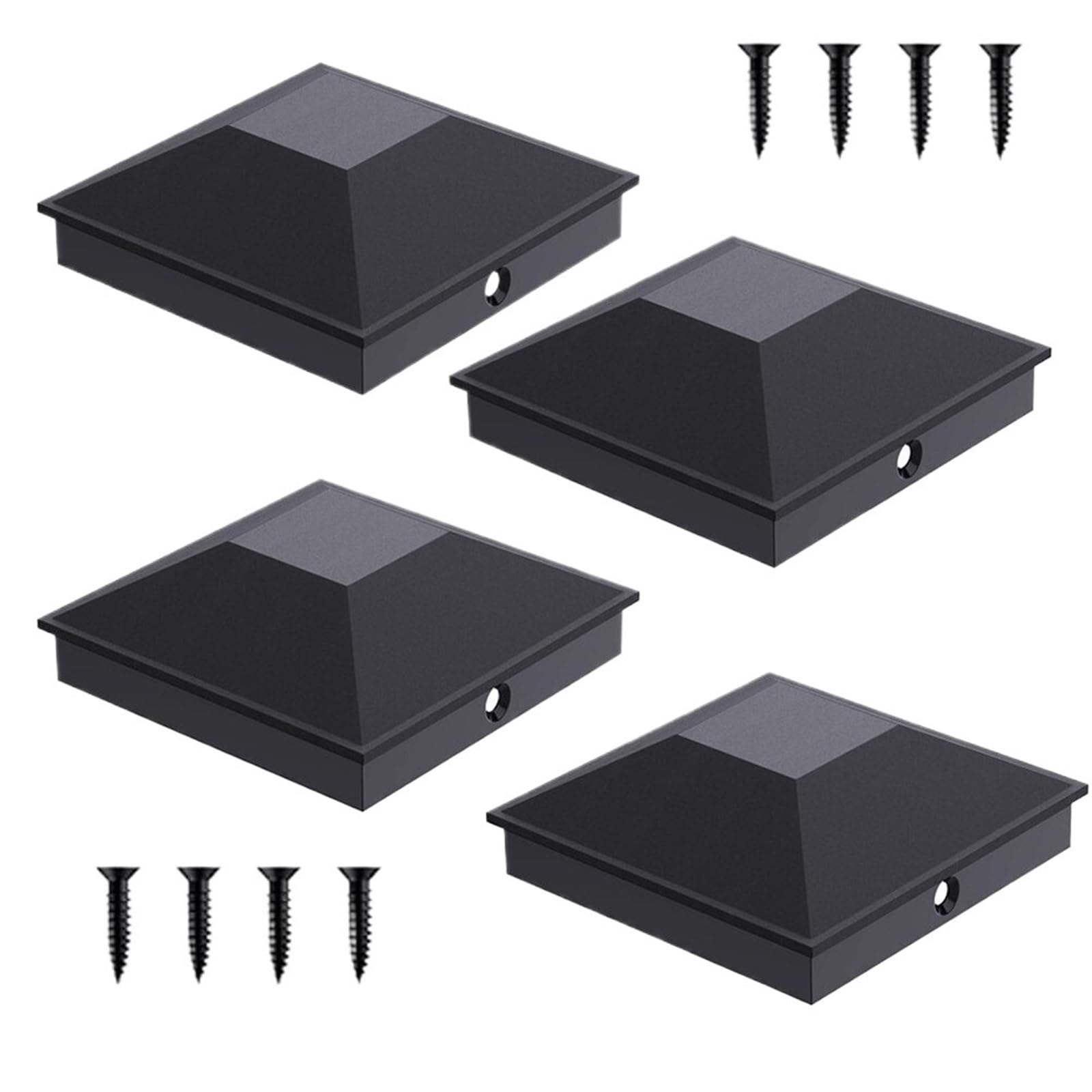 Fence Posat Cap 5 Inch Fence Post Cap Plastic Covers for Outdoor Wooden Protection for Courtyard