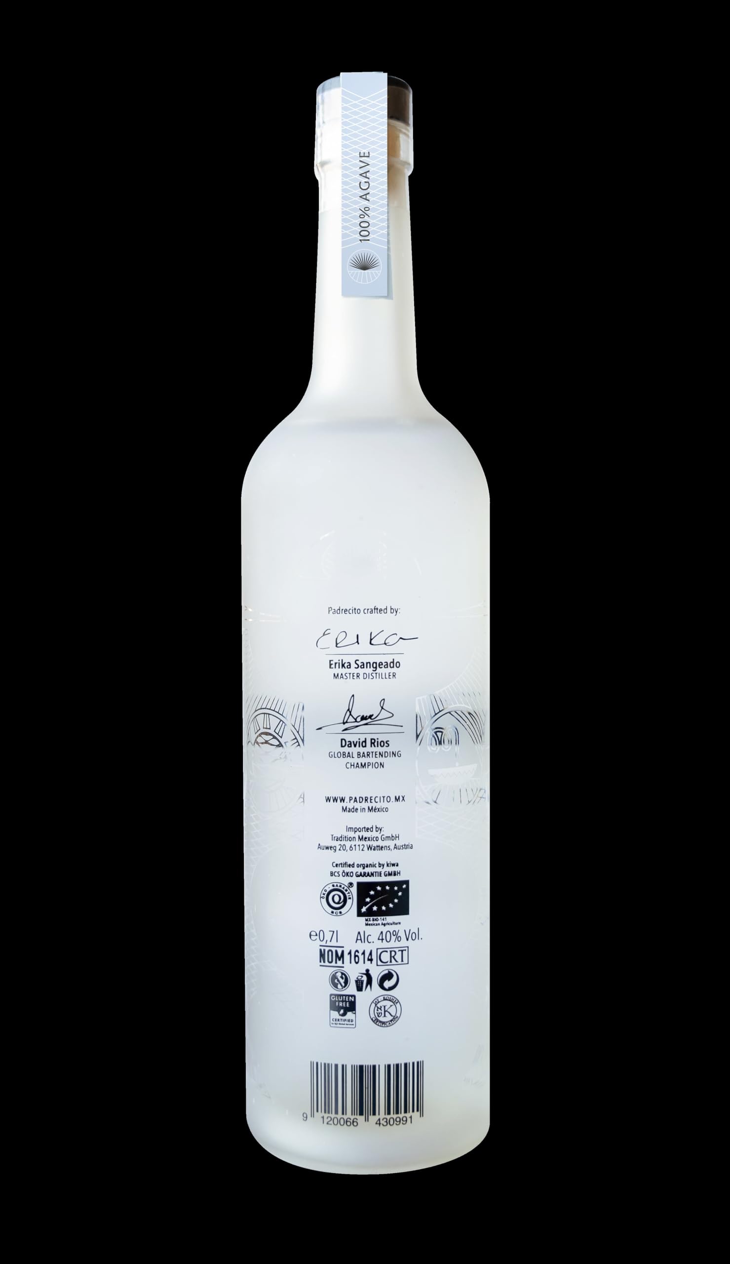 Padrecito Padre azul Bio Tequila Blanco 100% Agave 40% vol. 0.7 l