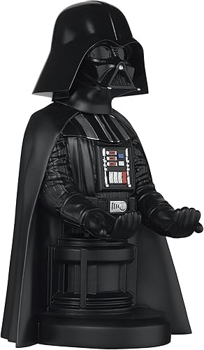 Miniatura 7 de Exquisite Gaming Star Wars Darth Vader - Soporte original para teléfono móvil y controlador de juegos, soporte para dispositivos, cable Guys, figura