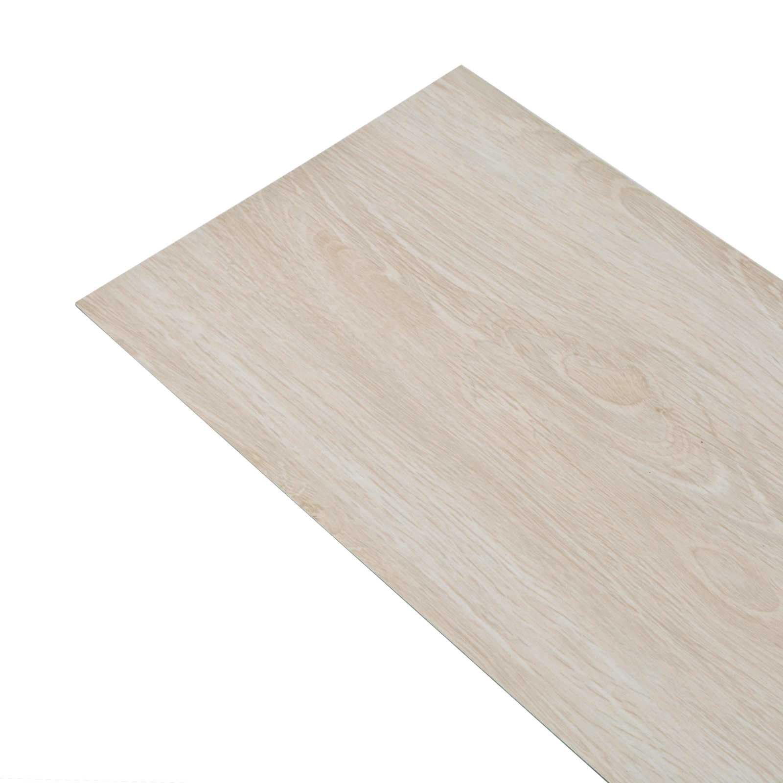 Deski podłogowe, białe, PCW, 18 sztuk, 5,26 m², samoprzylepne do wnętrz, laminat, podłoga winylowa, zamiennik o nowoczesnym wyglądzie drewna, łatwa renowacja i izolacja akustyczna