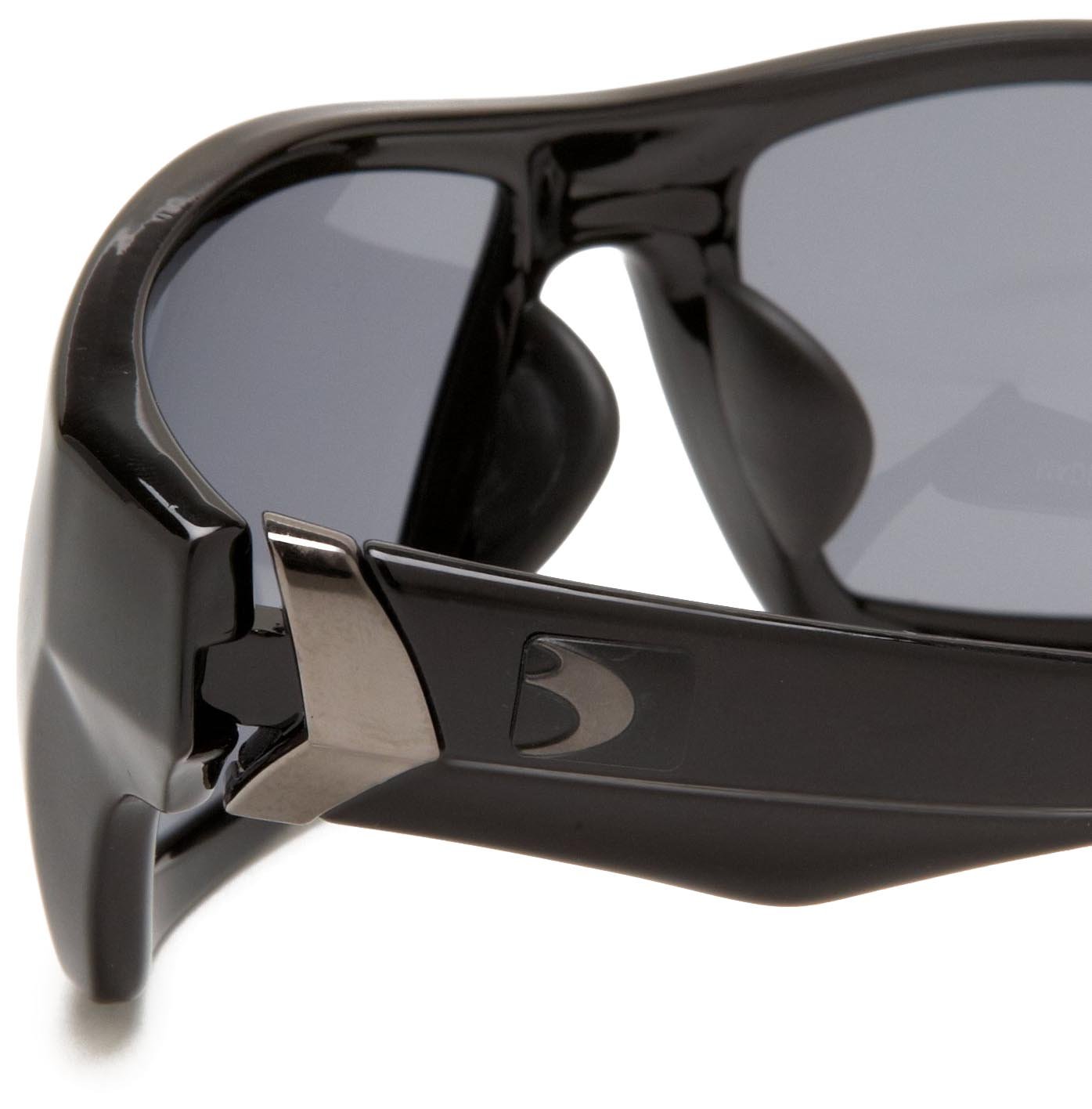 Bobster Gafas de sol balísticas del whisky, marco negro/lente antivaho humo