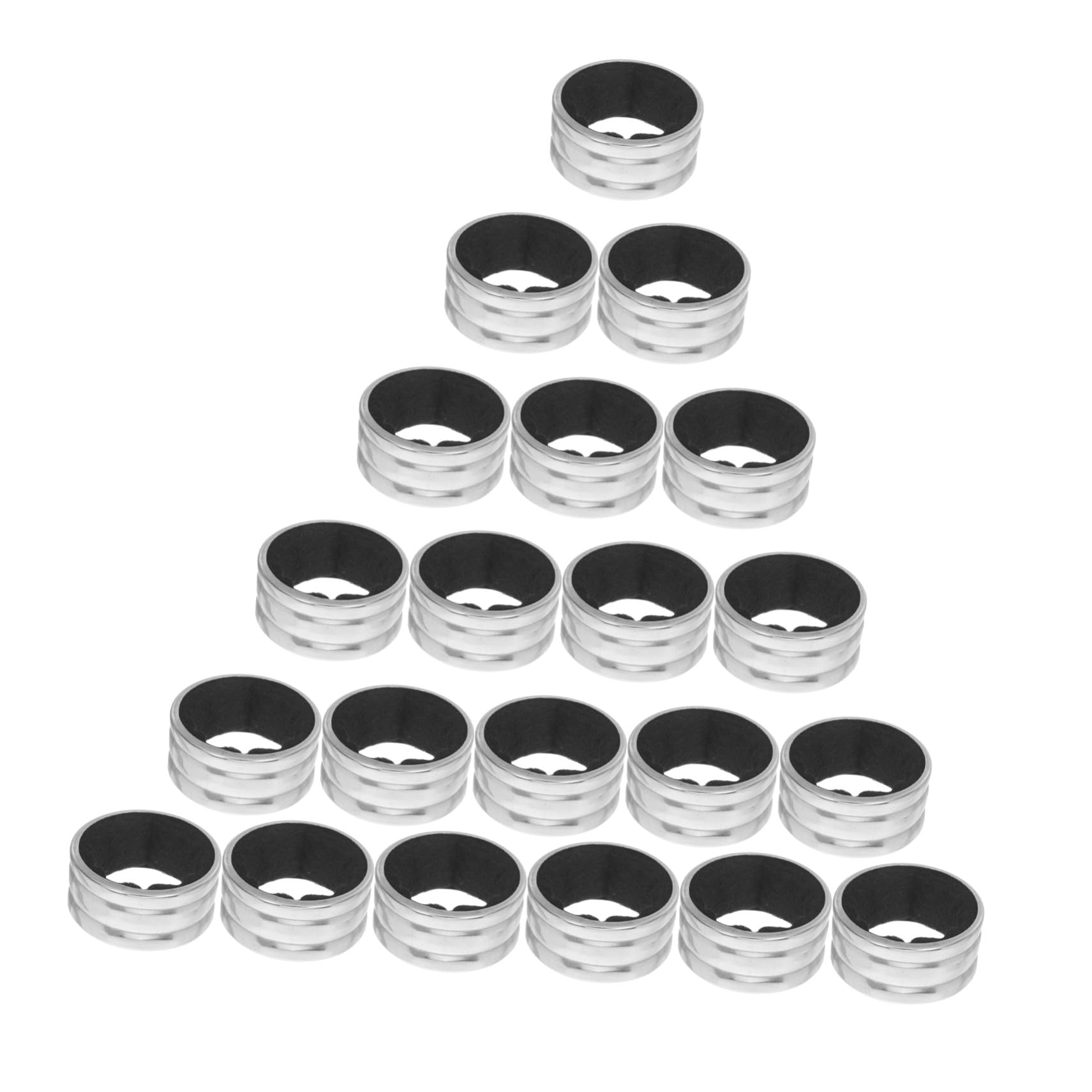 Anillos antigoteo para vino de acero inoxidable con fieltro, pack de 30 piezas para bar y cocina