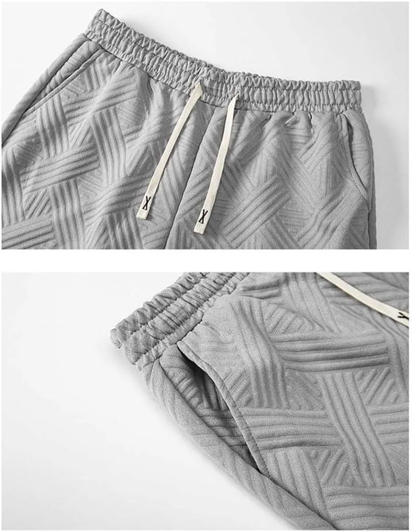 Men's Sports Shorts Diagonal Stripes Drawstring Pockets Outdoors Hiking Solid Short Pants