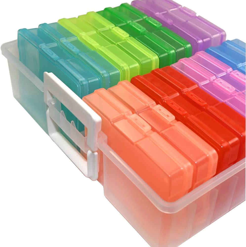 Unibos MultiColored Photo Case Photo Storage Box & Crafts