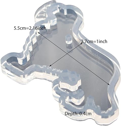Miniatura 2 de Molde de silicona con forma de perro lindo, molde de fundición de resina epoxi, moldes de llavero de resina, para llavero, colgante, collar,