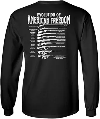 Gadsden and Culpeper Evolution of Freedom Longsleeve T-Shirt (Black)