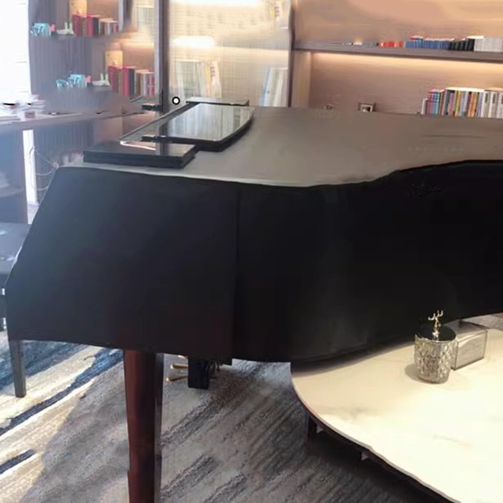 Mavcobo Copertura Per Pianoforte A Coda In Pelle, Fodera Morbida