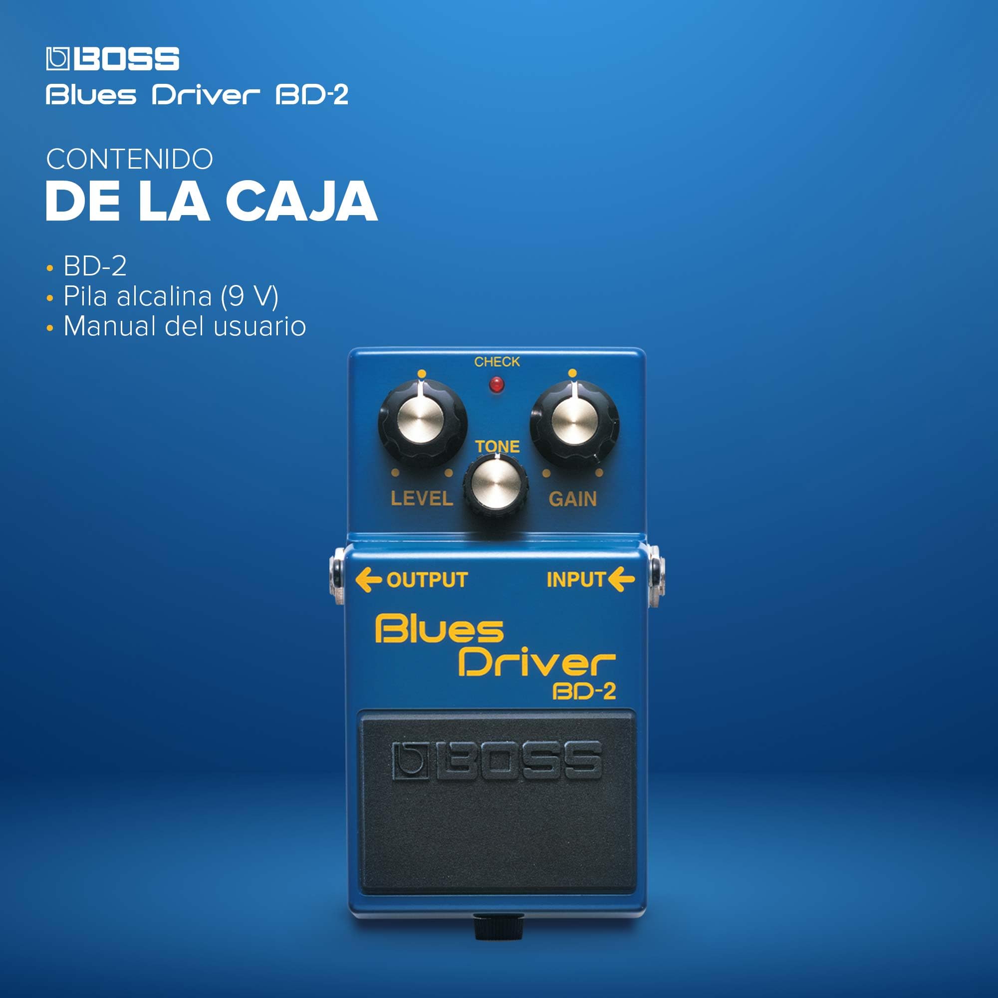 Pedal de efectos de guitarra BOSS BD-2 Blues Driver clásico