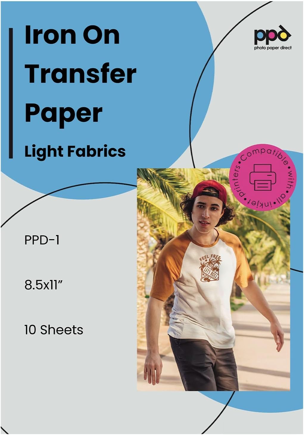 Iron-on Transfer Paper for Light Fabrics