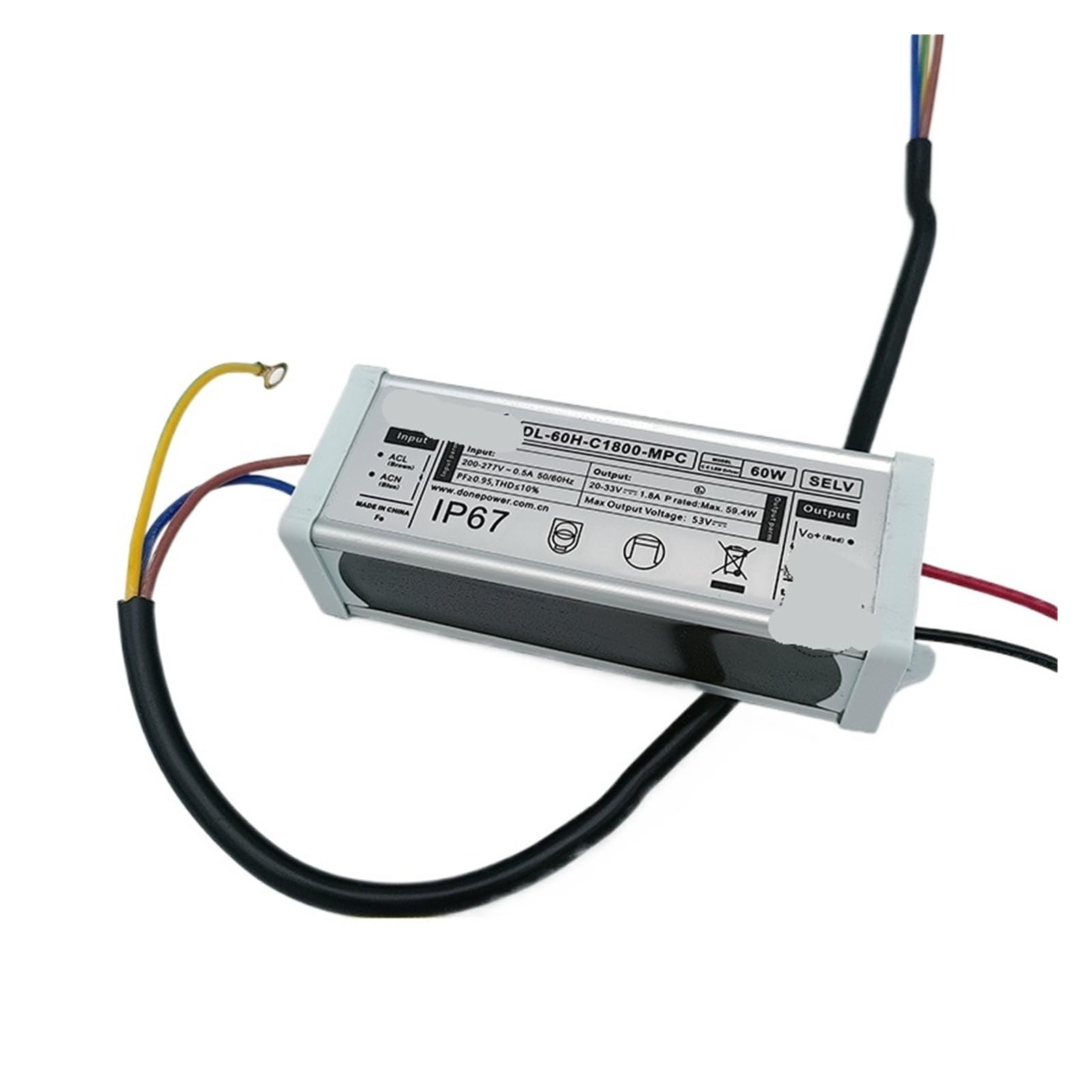 Ballast LED 60w 1800ma : alimentation étanche pour lampadaire et projecteur