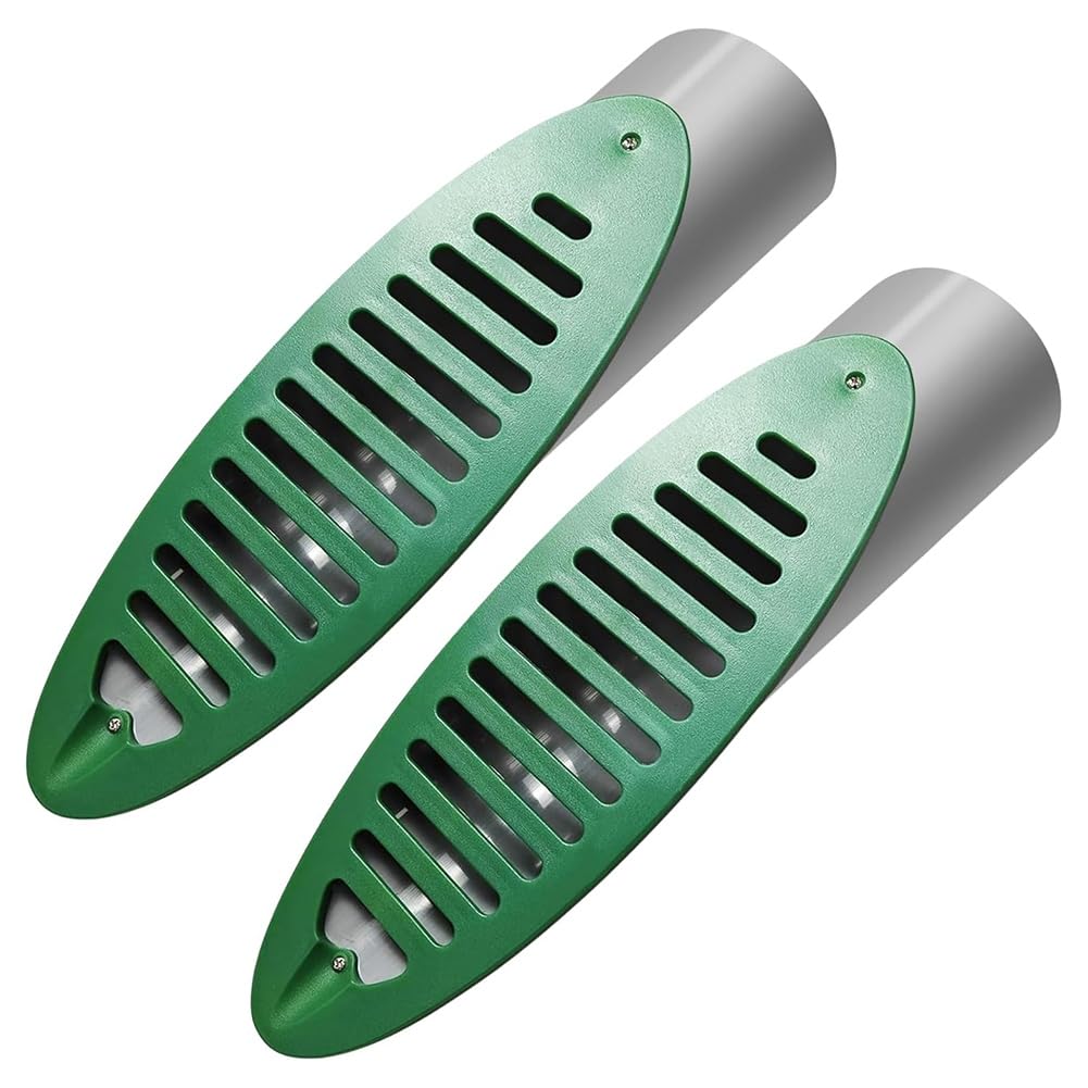 Knoruley As Shown 4 Inch Angled Drain Grating Yard Drain, Yard Drain Emitter Angled Drain Emitter Angled Slope Yard Drainage Pipe 2 Pack