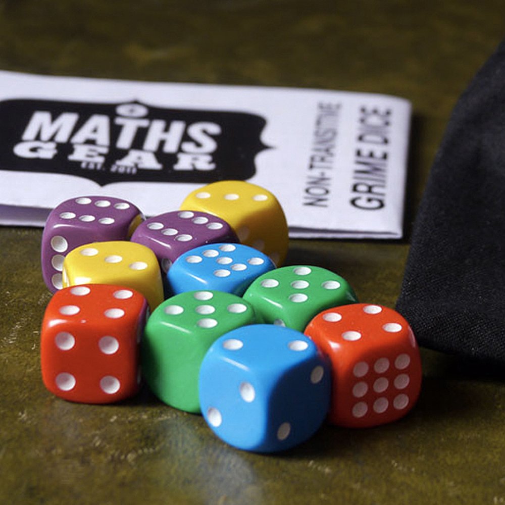 Maths Gear Non-Transitive Grime Dice