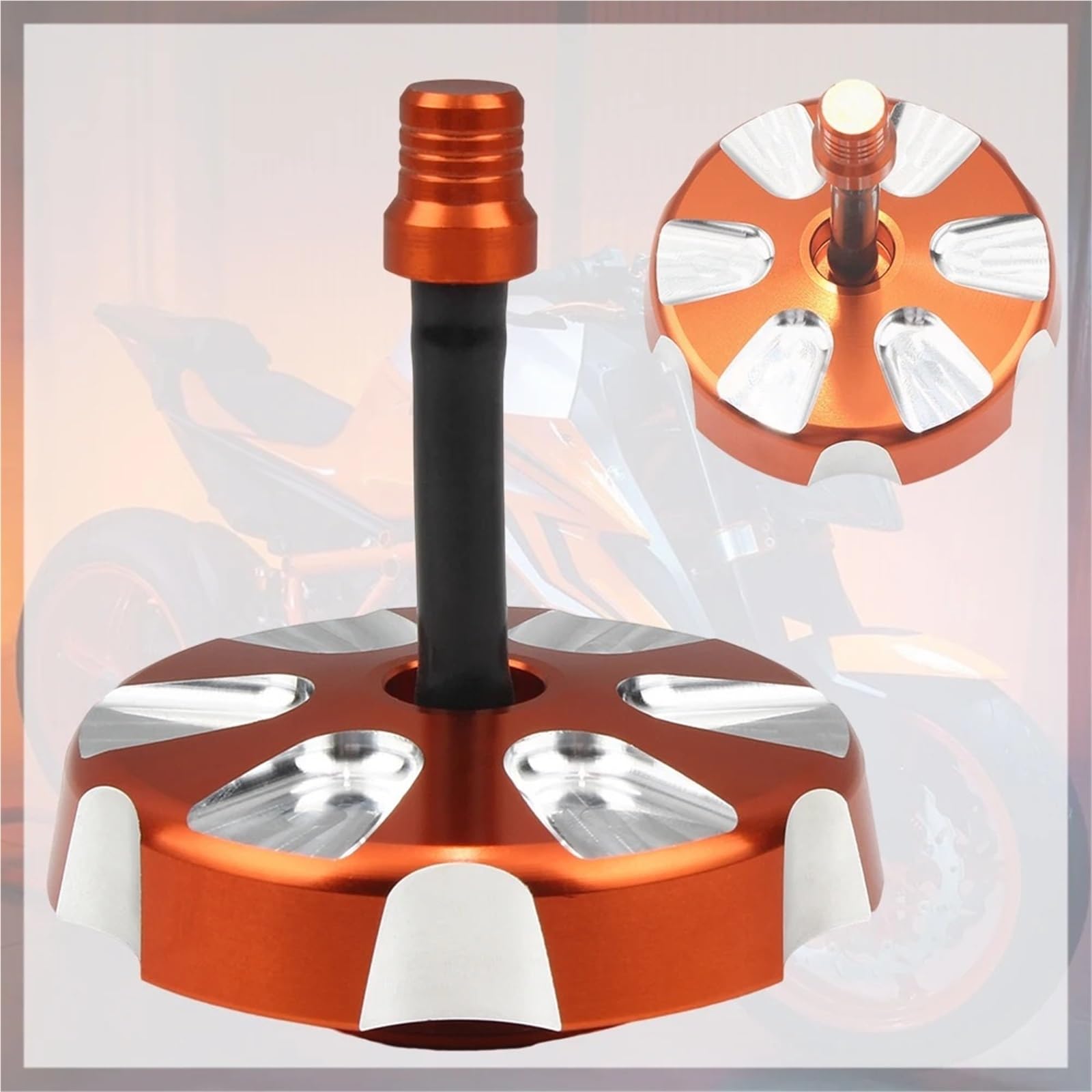Tappo serbatoio Misura per KT-M SX SXF XC XCF XCW XCFW EXC EXCF 125 150 200 250 2011-2023 Accessori per tappo cellulare serbatoio moto Tappi Serbatoio Carburant(Orange)