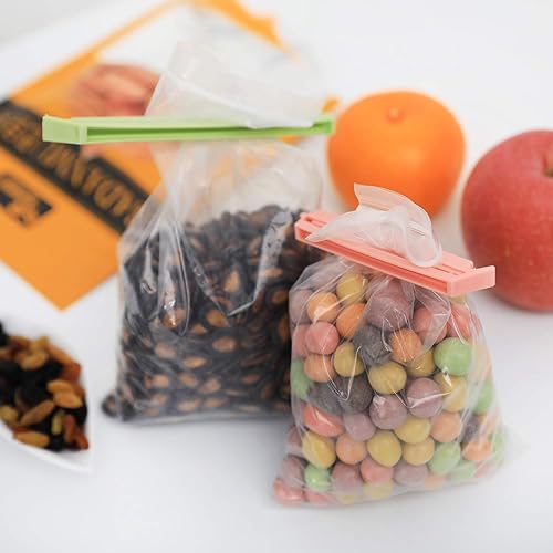 Miniatura 6 de 30 clips de plástico para sellado de alimentos, clips para bolsas de alimentos y aperitivos (4 pulgadas)