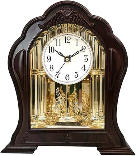 Reloj de mesa moderno de lujo silencioso reloj de escritorio para el hogar, sala de estar, dormitorio, reloj de mesa artesanal Reloj de mesa retro