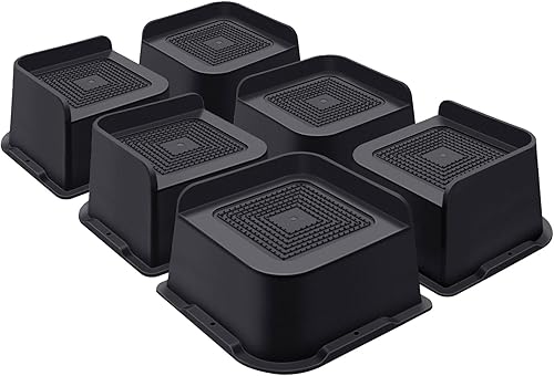 Vista 29 de Elevadores de cama de 4 pulgadas resistentes, elevadores de muebles para cama, escritorio, mesa, sofá, sillón, elevadores de cama de gran