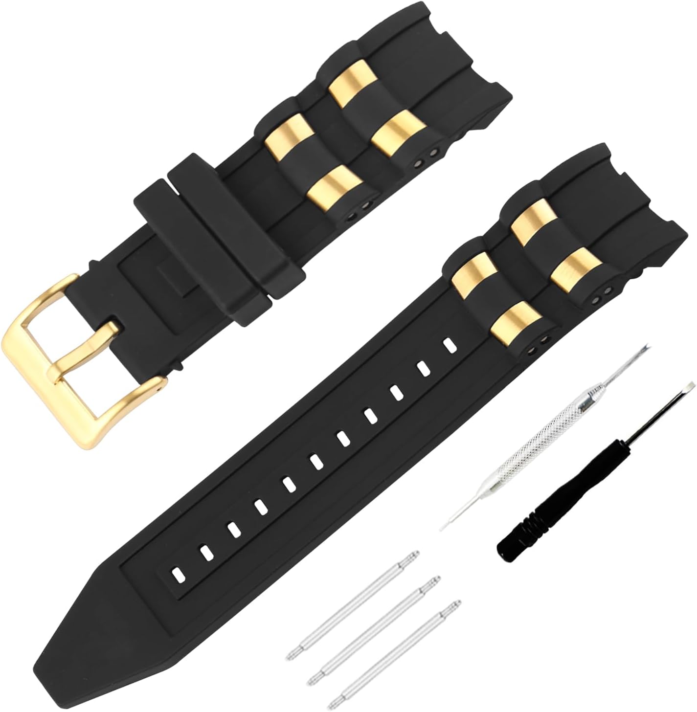 Men's Rubber Strap Compatible for 26mm Invicta Pro Diver 6977 6978 6981 Ladies outdoor work waterproof silicone watch band wrist strap buckle