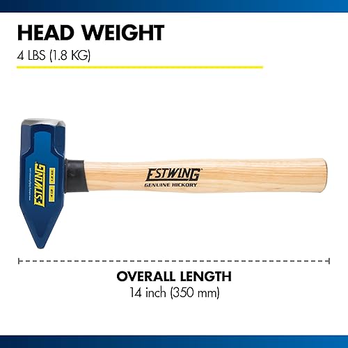 Miniatura 5 de Estwing 62317 Martillo perforador de 2 libras con mango de madera de nogal, 11 pulgadas