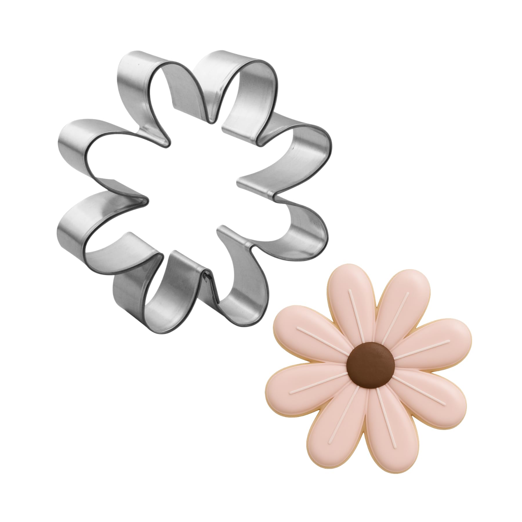 Foose Daisy Tin Cookie Cutter 7.6cm - Cookie Cutters - US Tin Plate Steel - B19