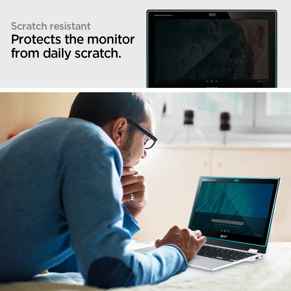 Spigen Tempered Glass Screen Protector [GlasTR Slim] Designed for Acer Chromebook Spin 311 Convertible - 11.6 inch (CP311-2H-C679 / CP311-2H-C3KA) / Chromebook R11 - 11.6 inch [9H Hardness Tempered Glass]