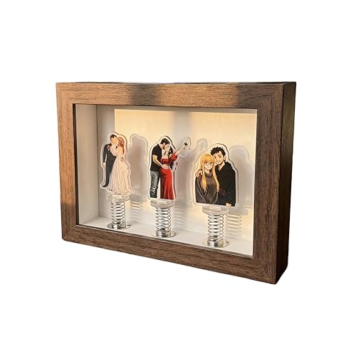 Custom 3D Frame with Couple Anime Photo, Personalized Photo Frame,