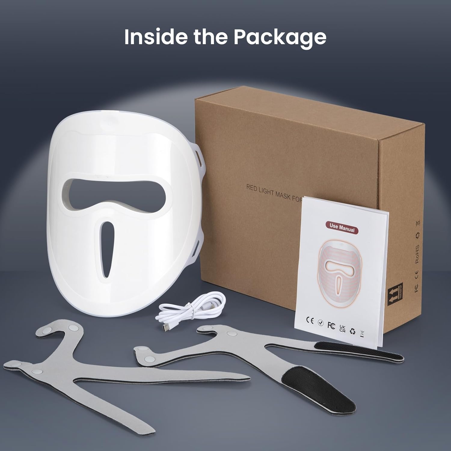 Red Light Mask for Face, 7+1 Colors Red Light Mask, Cordless & Portable for Home & Travel, Rechargeable Skin Care Facial Device for Women - Mom, Sister, Girlfriend and Wife - Image 8