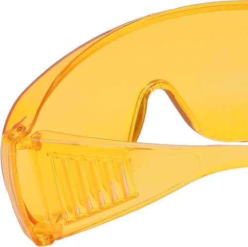 Miniatura 9 de Calabria 1003 - Gafas de seguridad de ajuste grande para hombres y mujeres, para hombres y mujeres, envolventes, tintados, antiniebla, arañazos y