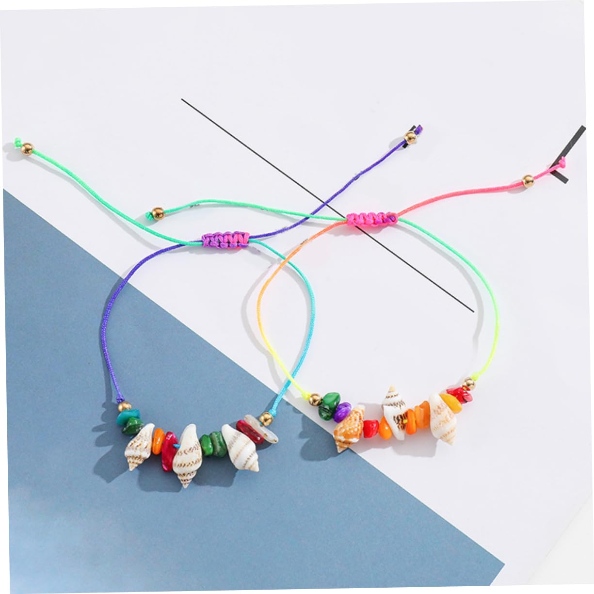 VALICLUD 60piezas Pulsera De Concha y Tobillera De Playa Para Mujeres y Joyería De Verano Bohemia Diseño Minimalista y Material
