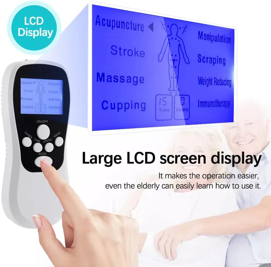 Miniatura 2 de Agam JSM020 Mini Fisioterapia Electrónica Decenas Máquina 8 Modo con 4 Almohadillas (Recargable)