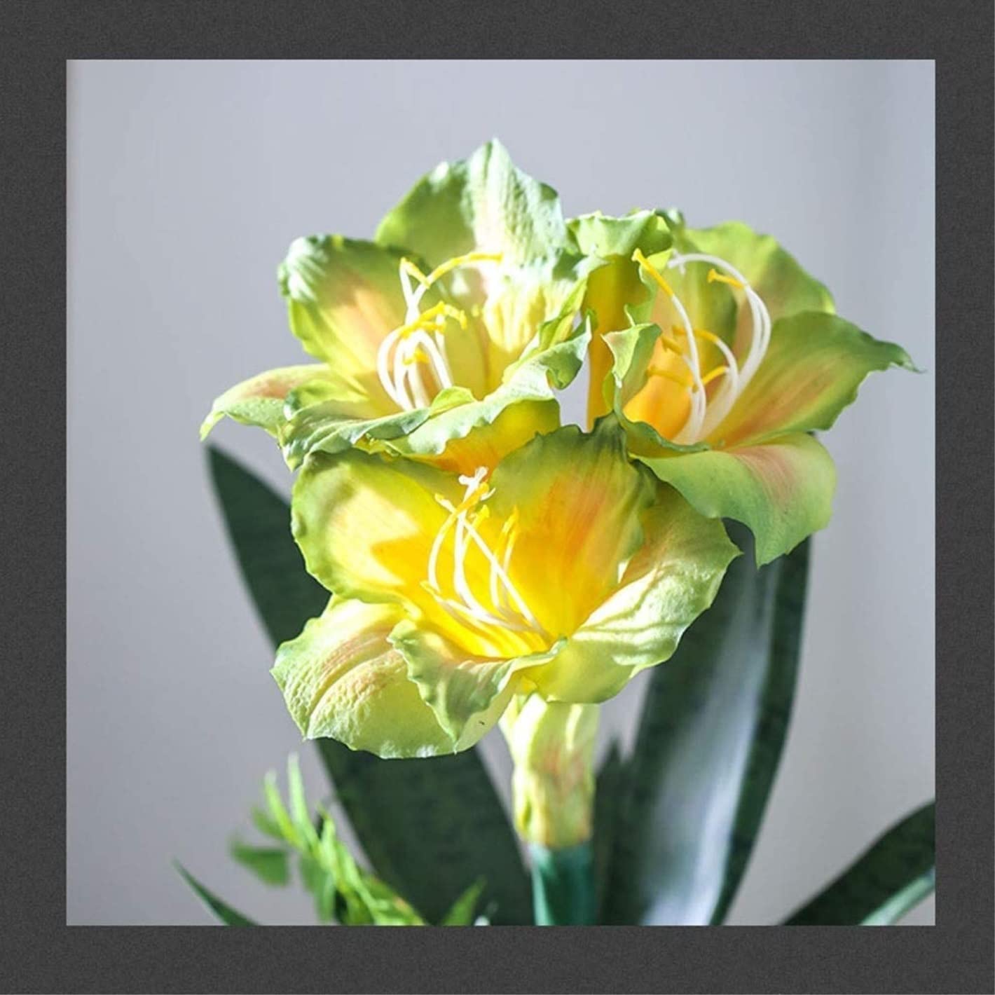 Künstliche Blumen Wunderschöne Künstliche Blumen, Moderne, Einfache, Künstliche Blumen, Hippeastrum-Vasen-Set, Heimdekoration Künstliche Blumen wie Echt