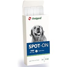 Spot On for Medium Dogs Between 15 and 30 kg - Against Ticks and Fleas - Vegetable without Fragrances and Preservatives - Pack of 3 for 3 Months Protection