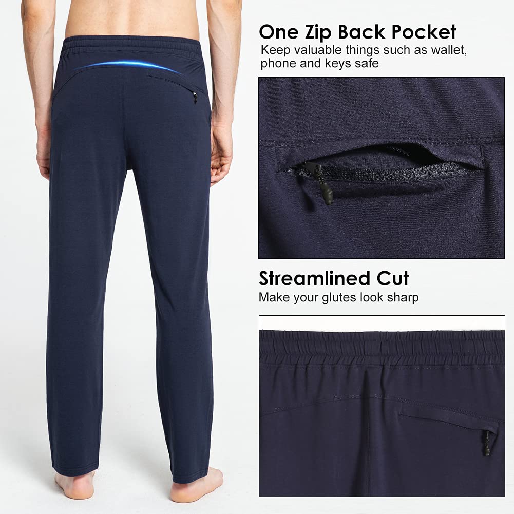 maamgic Pantalon de Yoga Homme Elastique Pantalon Décontracté Respirant Pantalon de Pyjama dans Salle de Gym