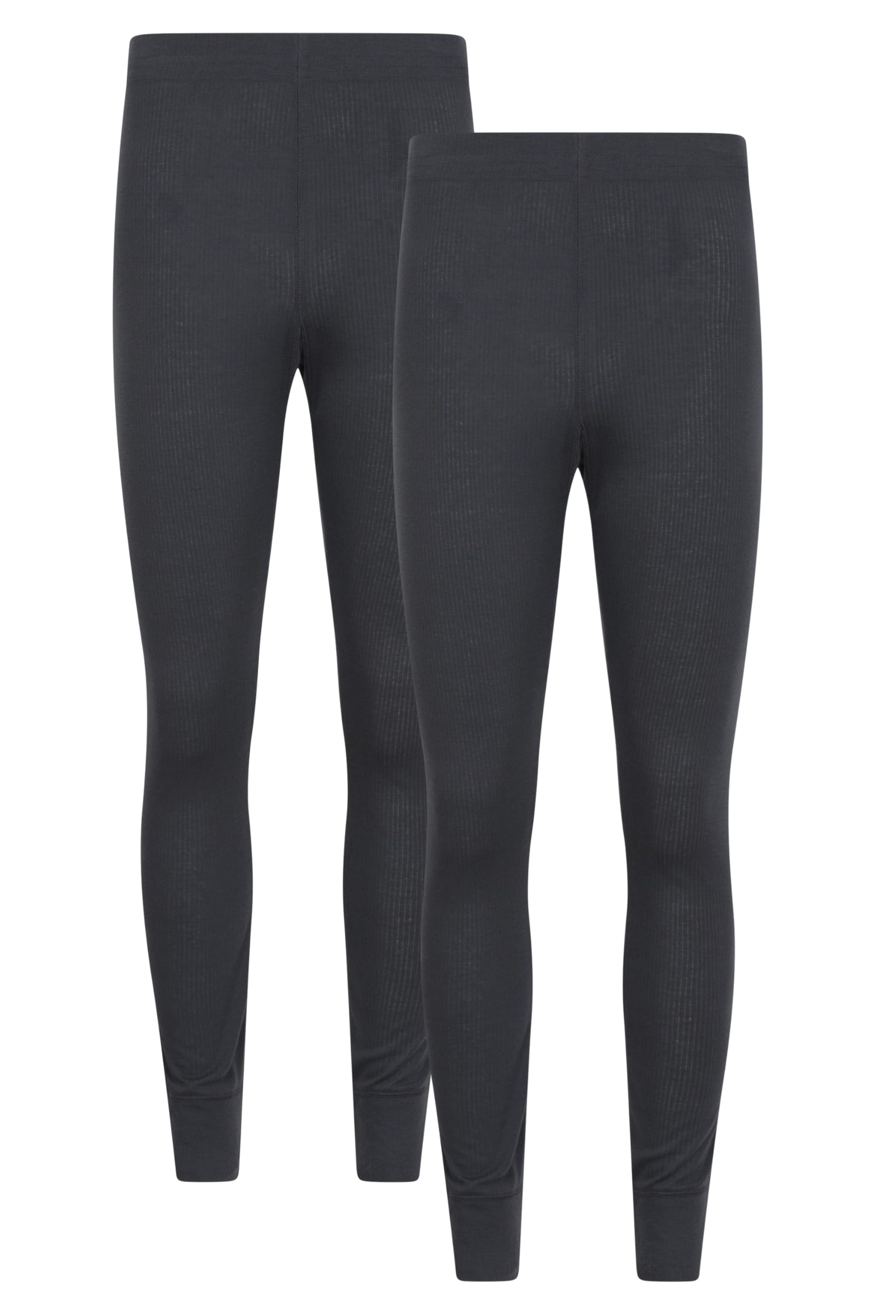 Mountain Warehouse Talus Mens Baselayer Pants Multipack - Isotherm Leggings, High Wicking Baselayers, Warm - Best for Winter, Skiing, Snowboarding Charcoal (2 Pack) 4XL