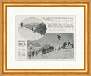 Kunstdruck Summer ski competitions Piz Corvatsch at Pontresina Jumping Faksimile_SP 231