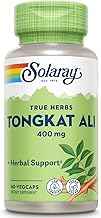 سولاراي تونغكات علي 400 ملغ - لونج جاك تونغكات علي للرجال - دعم عشبي لصحة الرجال وحيويتهم - نباتي، غير معدل وراثيًا، تم التحقق منه مختبريًا - 60 حصة، 60 كبسولة نباتية